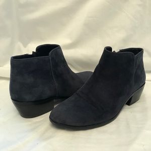 Sam Edelman Petty Dusty Blue Suede Booties -Sz 7.5